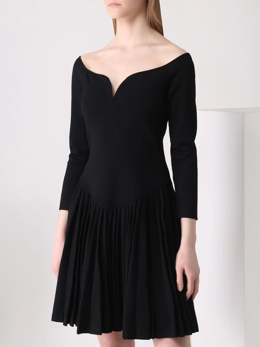 Платье из вискозы KHAITE 8761400/BLACK Черный  Фото 4
