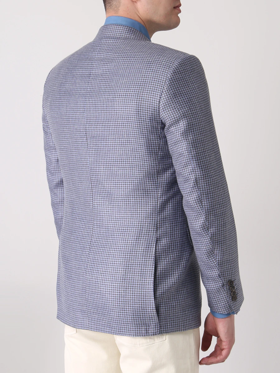 Пиджак из кашемира и льна CANALI CX03720/402/E11220 Голубой  Фото 3