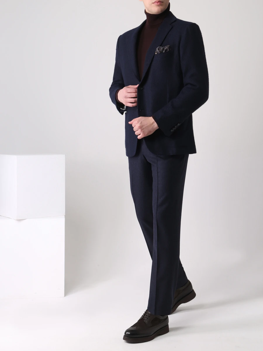 Пиджак из кашемира и шелка KITON UG81K0158A02001 Синий  Фото 2