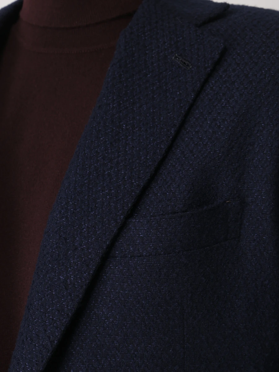 Пиджак из кашемира и шелка KITON UG81K0158A02001 Синий  Фото 5