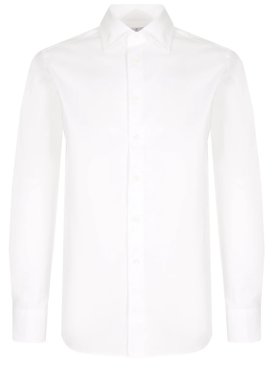 Рубашка Regular Fit хлопковая CANALI GA60135/01/705, размер 52, цвет белый GA60135/01/705 - фото 1