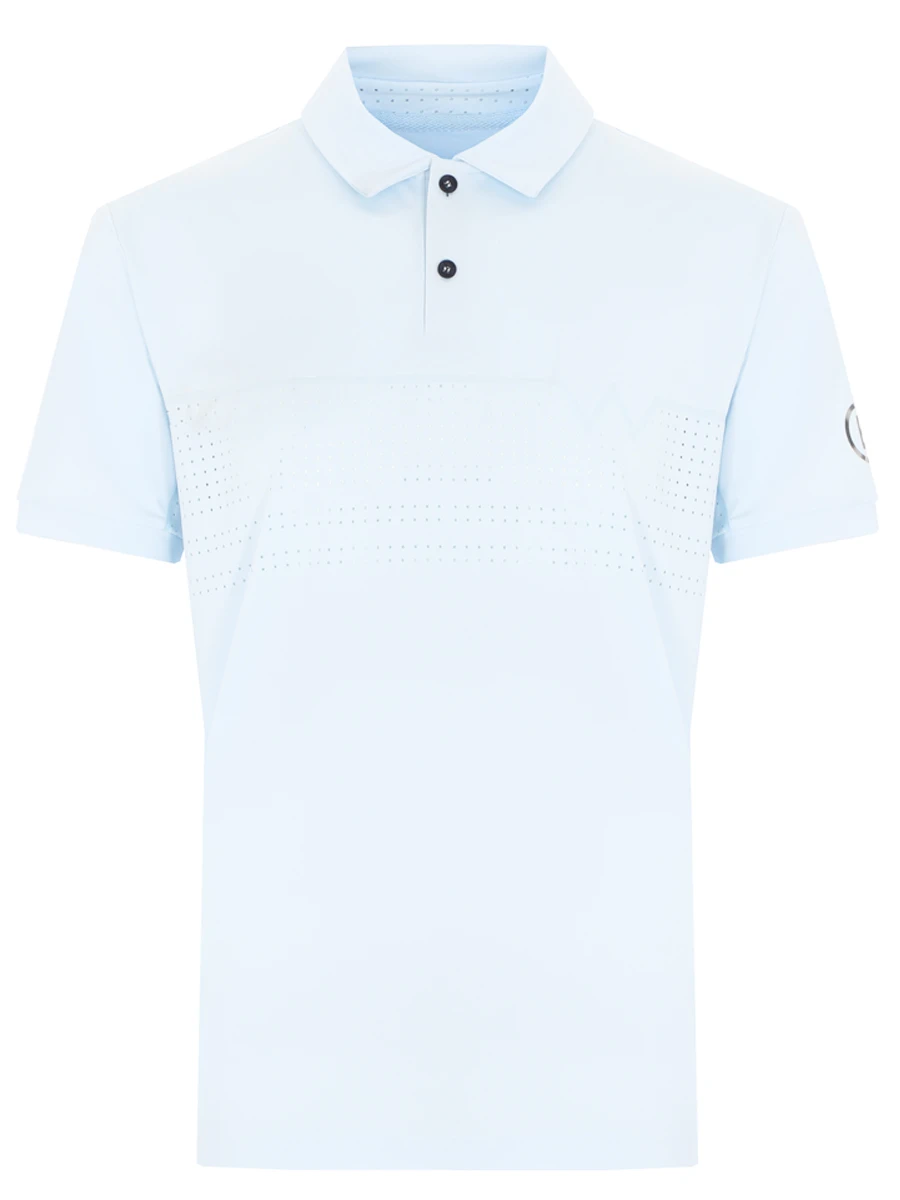 

Поло однотонное, Голубой, 51336844/322