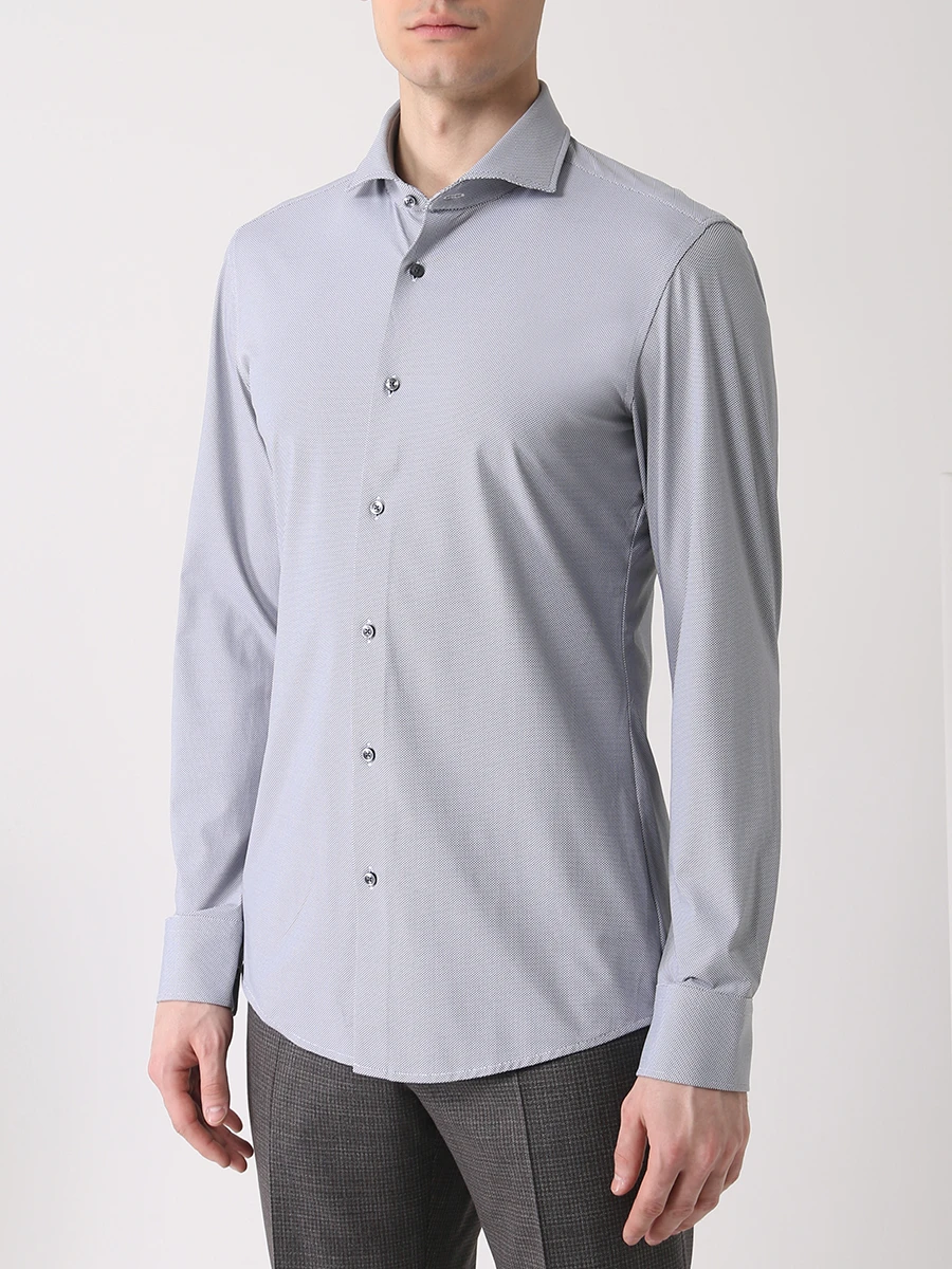 Рубашка Slim Fit BOSS 50451278/002, размер 50, цвет серый 50451278/002 - фото 4