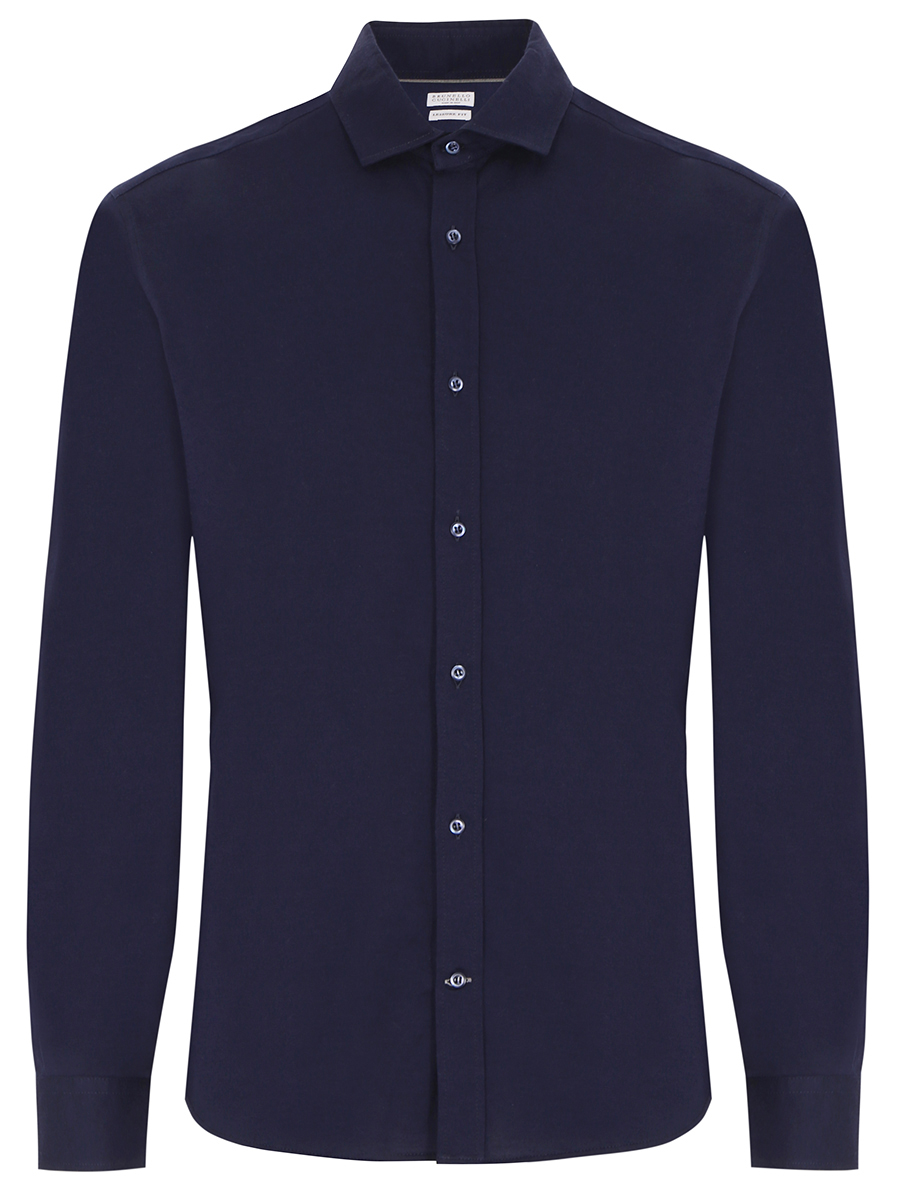 Рубашка хлопковая Leisure Fit BRUNELLO CUCINELLI