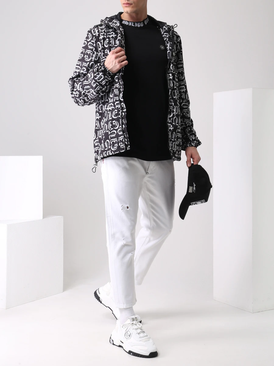 Джинсы хлопковые Straight Cut PHILIPP PLEIN MDT2777/01 белый Белый  Фото 2