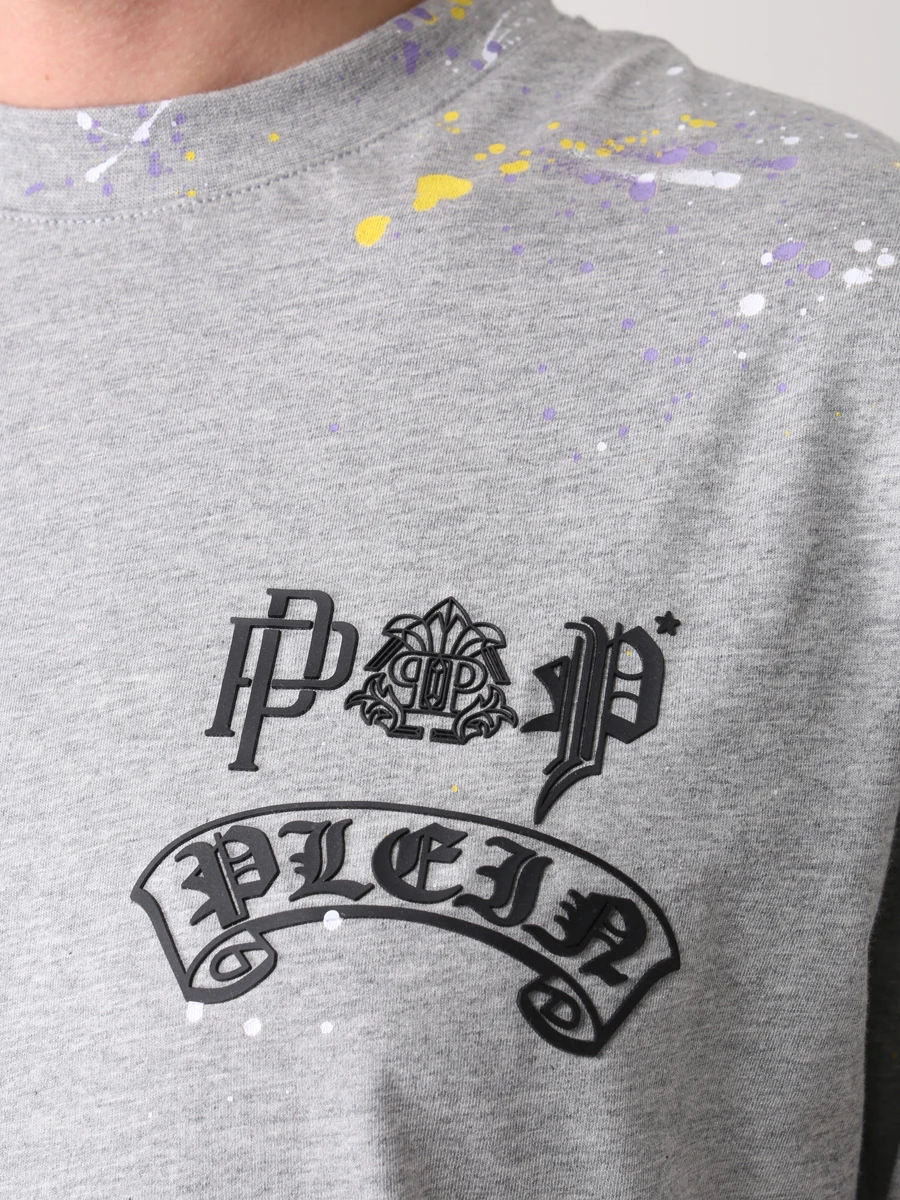Футболка хлопковая с принтом PHILIPP PLEIN MTK5434/10 Принт  Фото 5