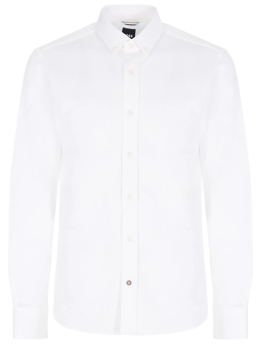 Рубашка Regular Fit хлопковая BOSS 50469714/100, размер 50, цвет белый 50469714/100 - фото 1