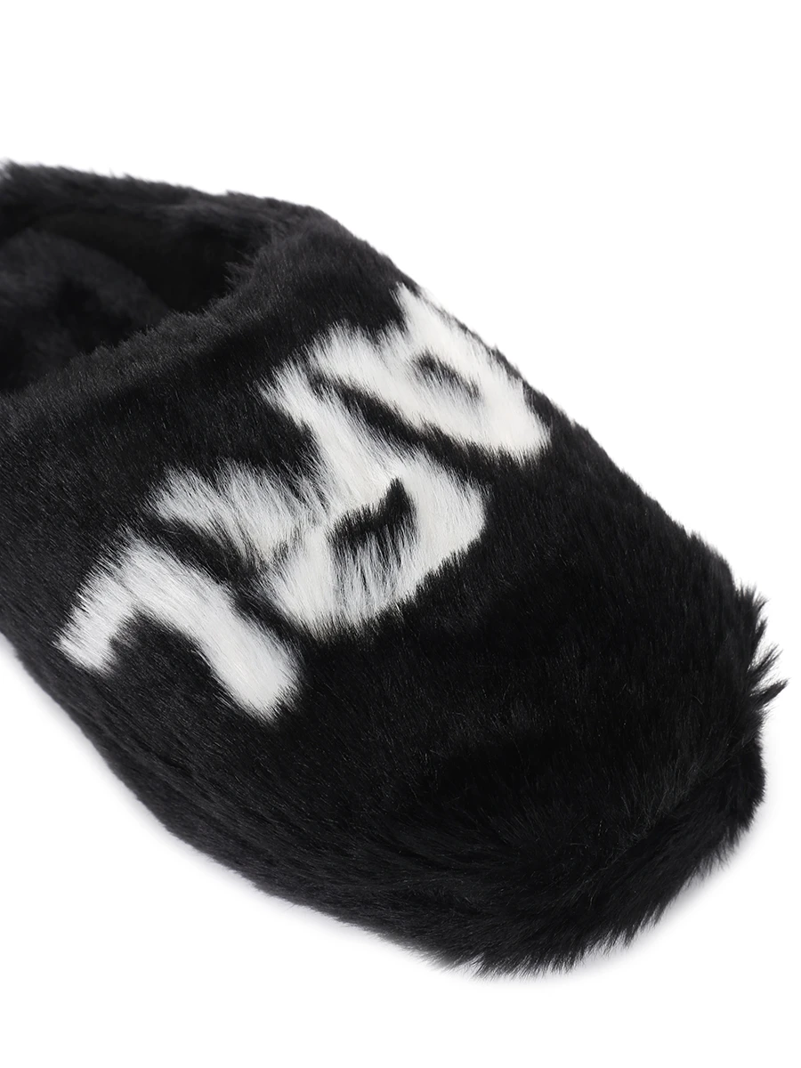 Тапочки меховые Kasa KARL LAGERFELD KL40220 WF0 Черный  Фото 5
