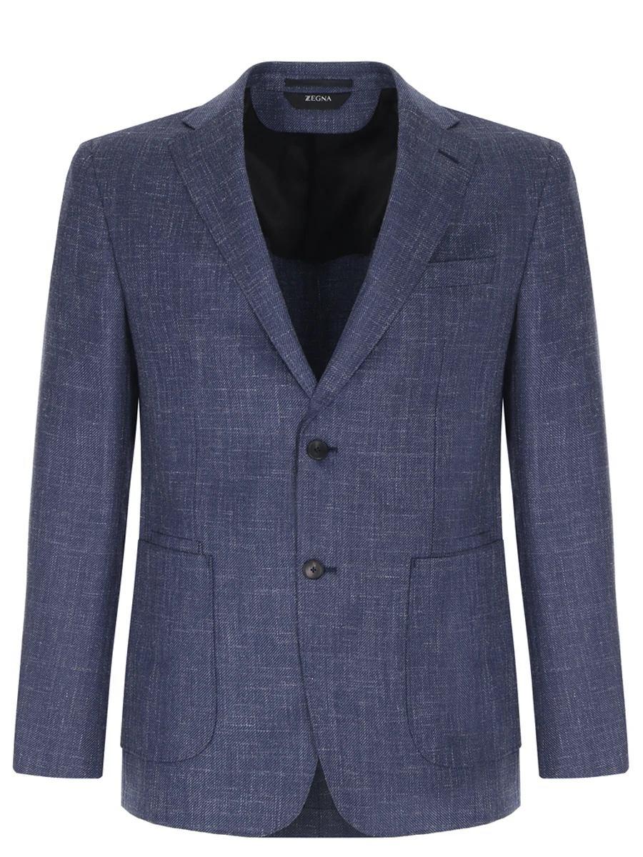 Пиджак шерстяной Z ZEGNA 349700-1VRUG0, размер 52, цвет синий