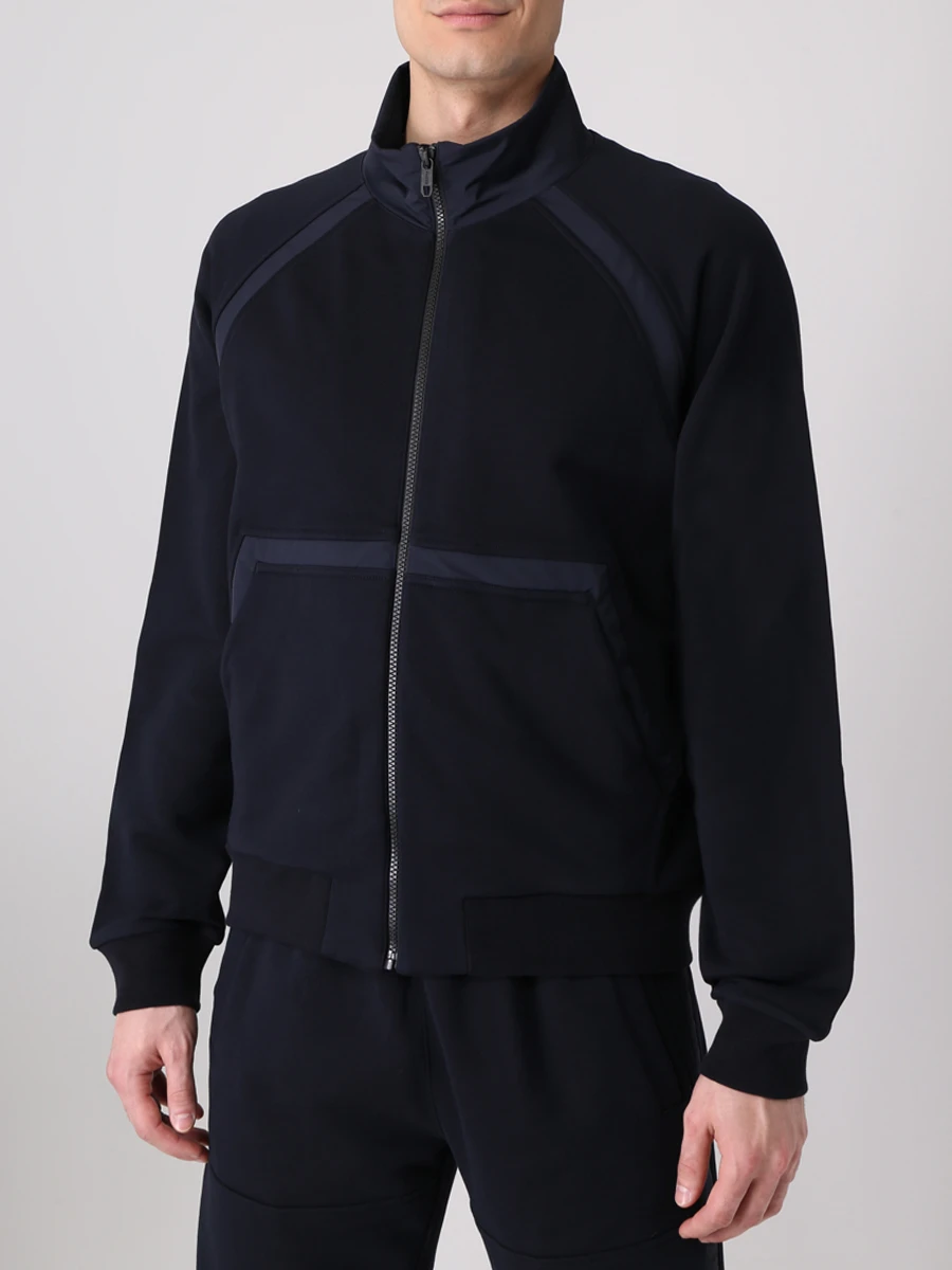 Костюм спортивный хлопковый ZEGNA VZ458-ZZ834/VZ458-ZZP34 B09 Синий  Фото 4