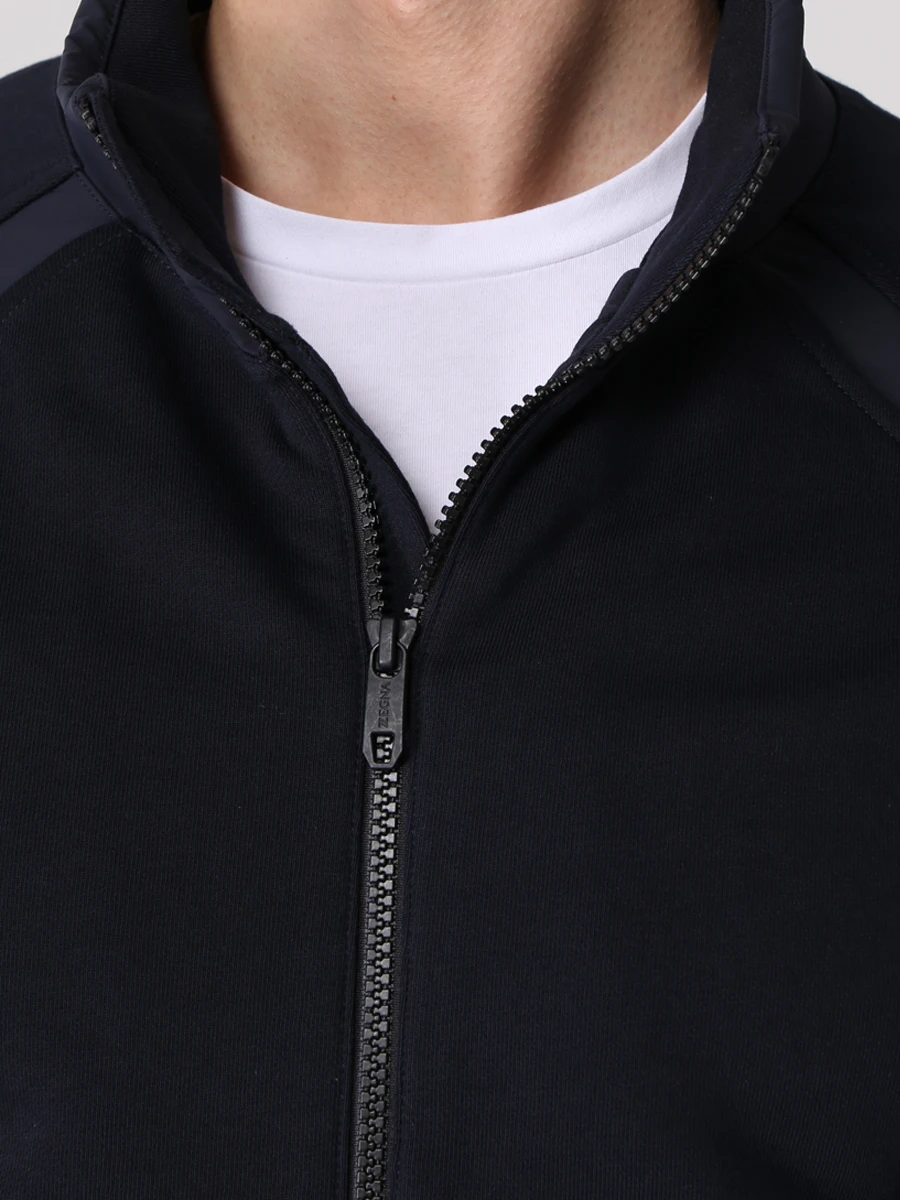 Костюм спортивный хлопковый ZEGNA VZ458-ZZ834/VZ458-ZZP34 B09 Синий  Фото 5