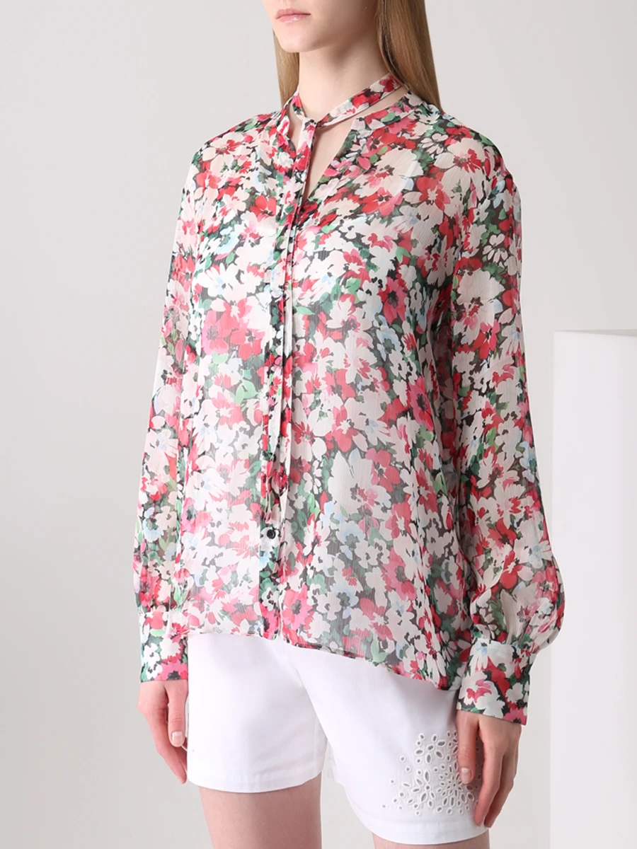 Блуза с принтом HUGO 50468668/960, размер 40, цвет цветочный принт 50468668/960 - фото 4