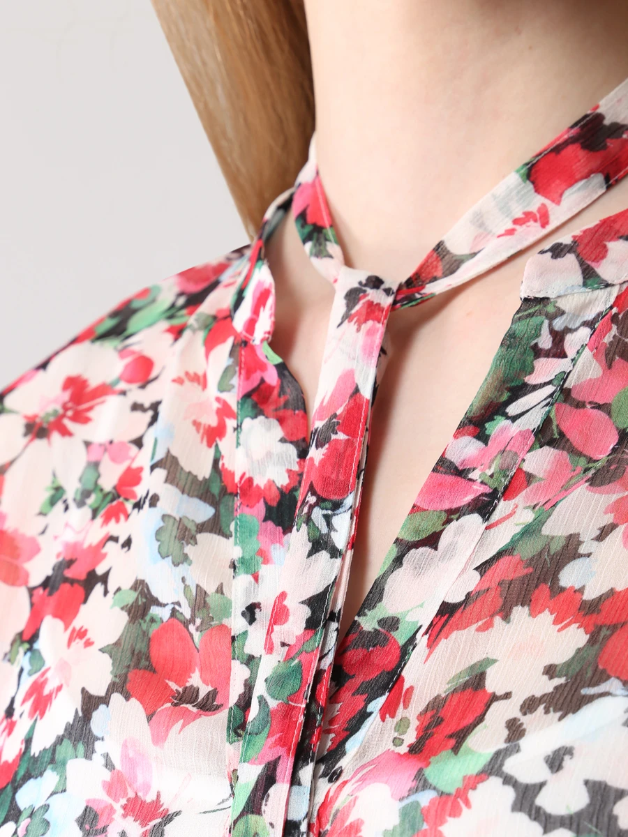 Блуза с принтом HUGO 50468668/960, размер 40, цвет цветочный принт 50468668/960 - фото 5