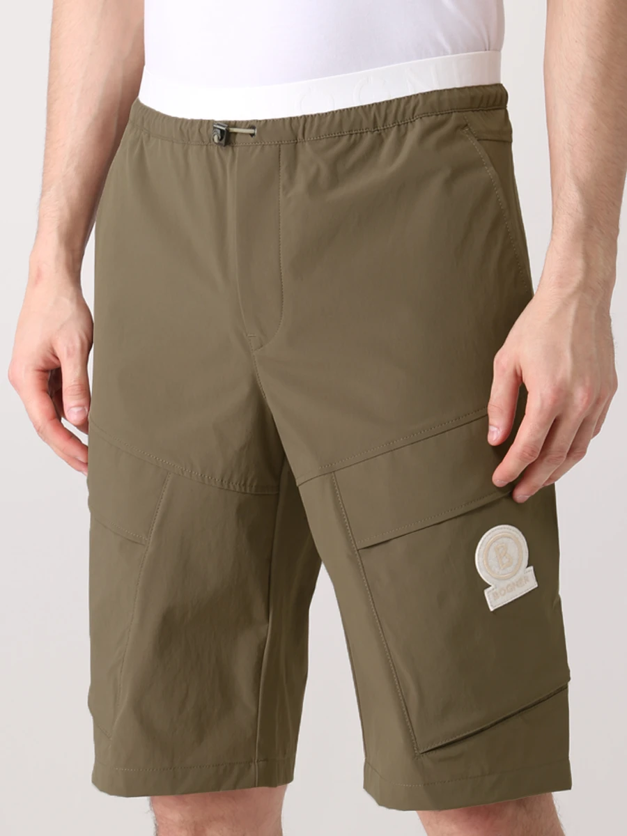 

Шорты с накладными карманами, Зеленый, 18447287/811