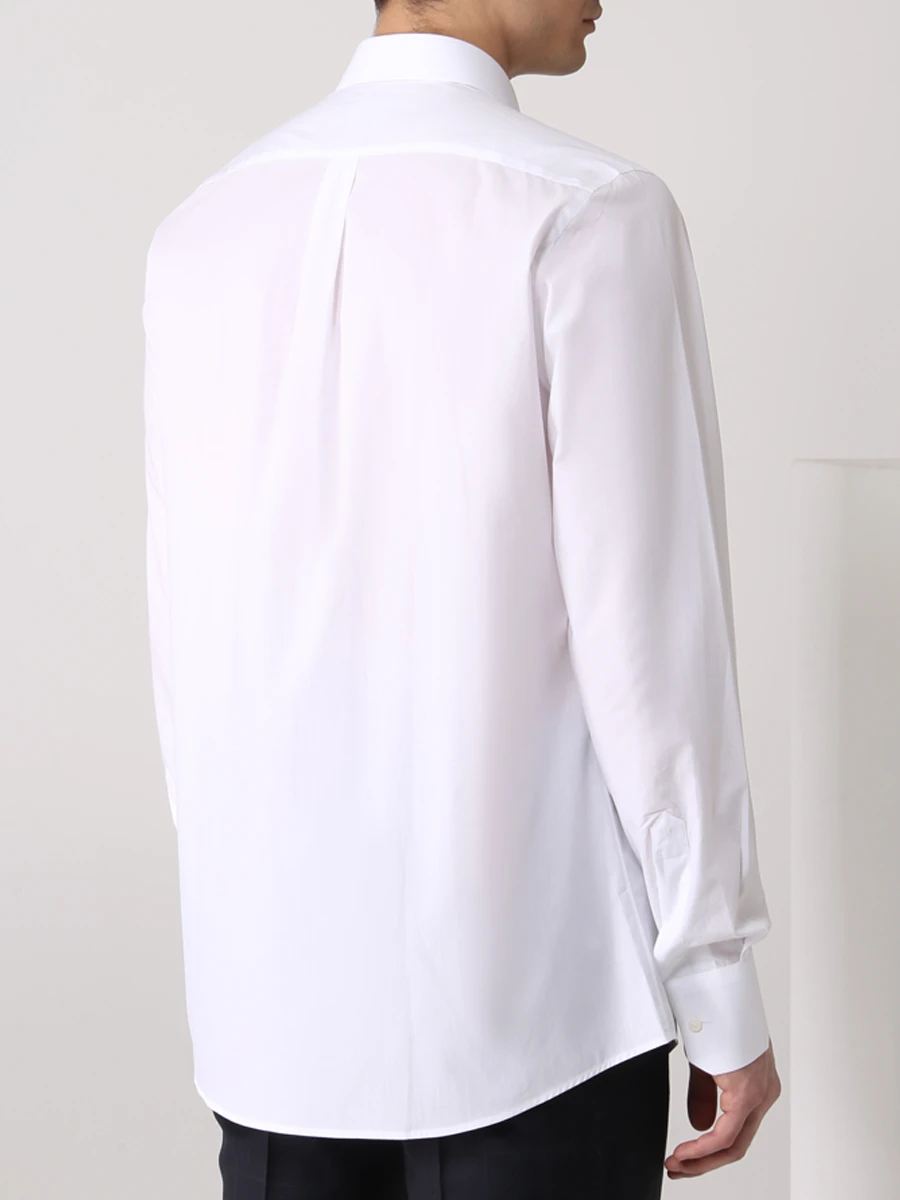 Рубашка Regular Fit хлопковая DOLCE & GABBANA G5FT0T FU5T9 W0800 Белый  Фото 3