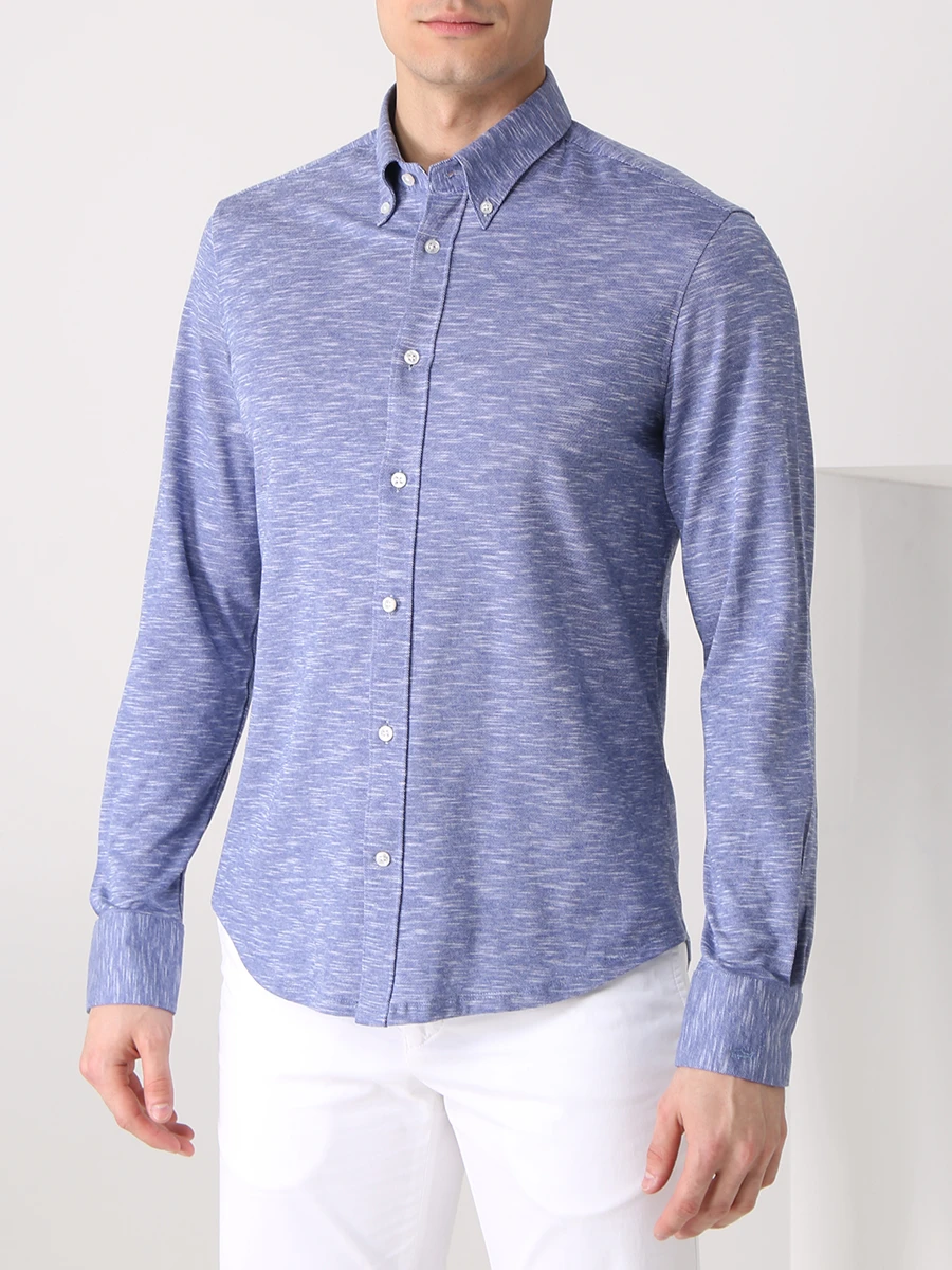 Рубашка хлопковая PAUL & SHARK 22413110/001, размер 54, цвет голубой 22413110/001 - фото 4