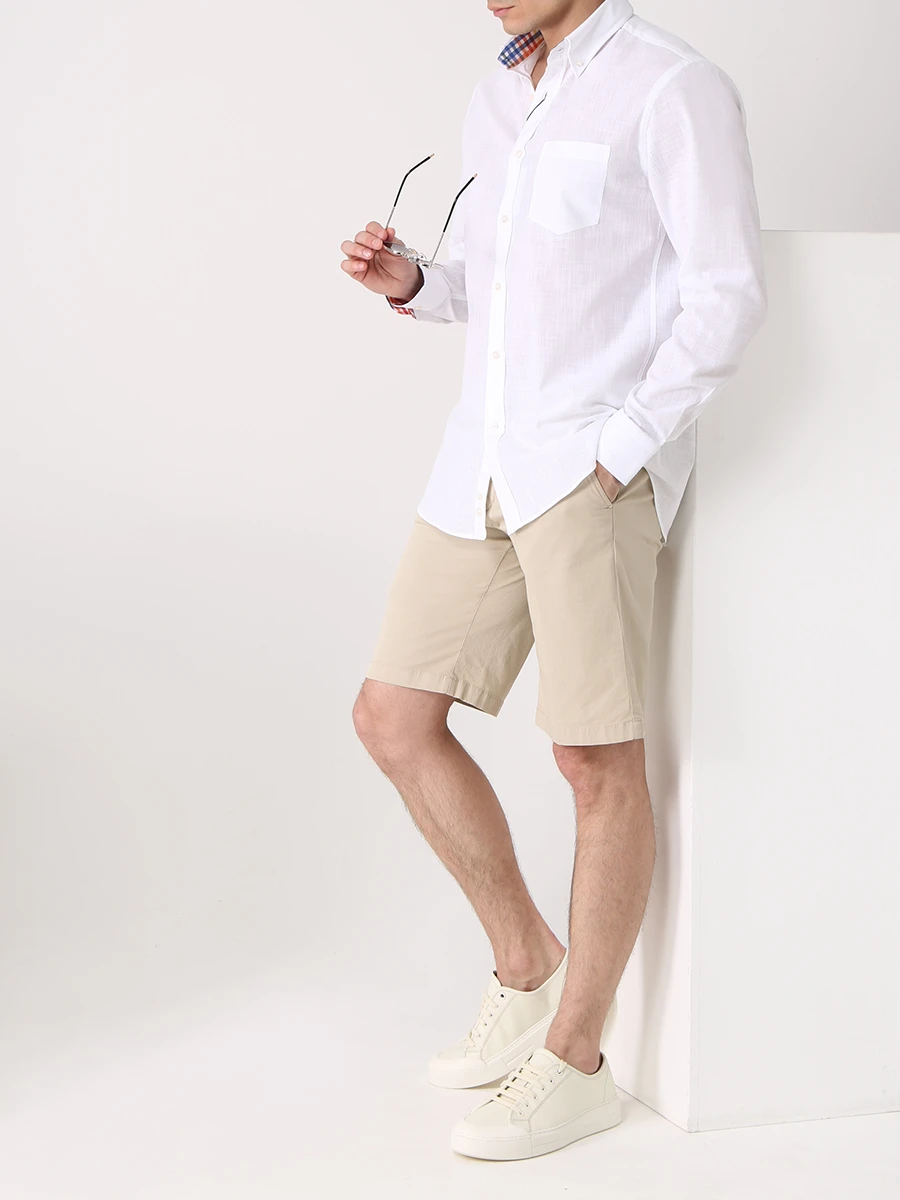 Рубашка Regular Fit хлопковая PAUL & SHARK 22413164/010, размер 50, цвет белый 22413164/010 - фото 2