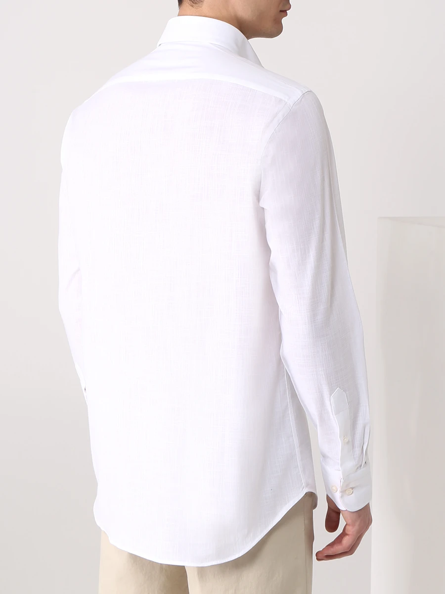 Рубашка Regular Fit хлопковая PAUL & SHARK 22413164/010, размер 50, цвет белый 22413164/010 - фото 3