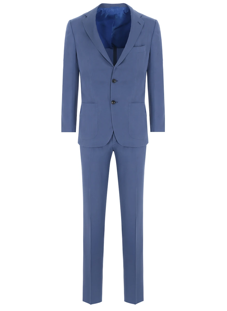 Костюм однотонный KITON UA81K0666A05000 Голубой 
