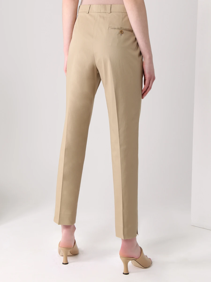 

Брюки хлопковые, Бежевый, D191911582 0801