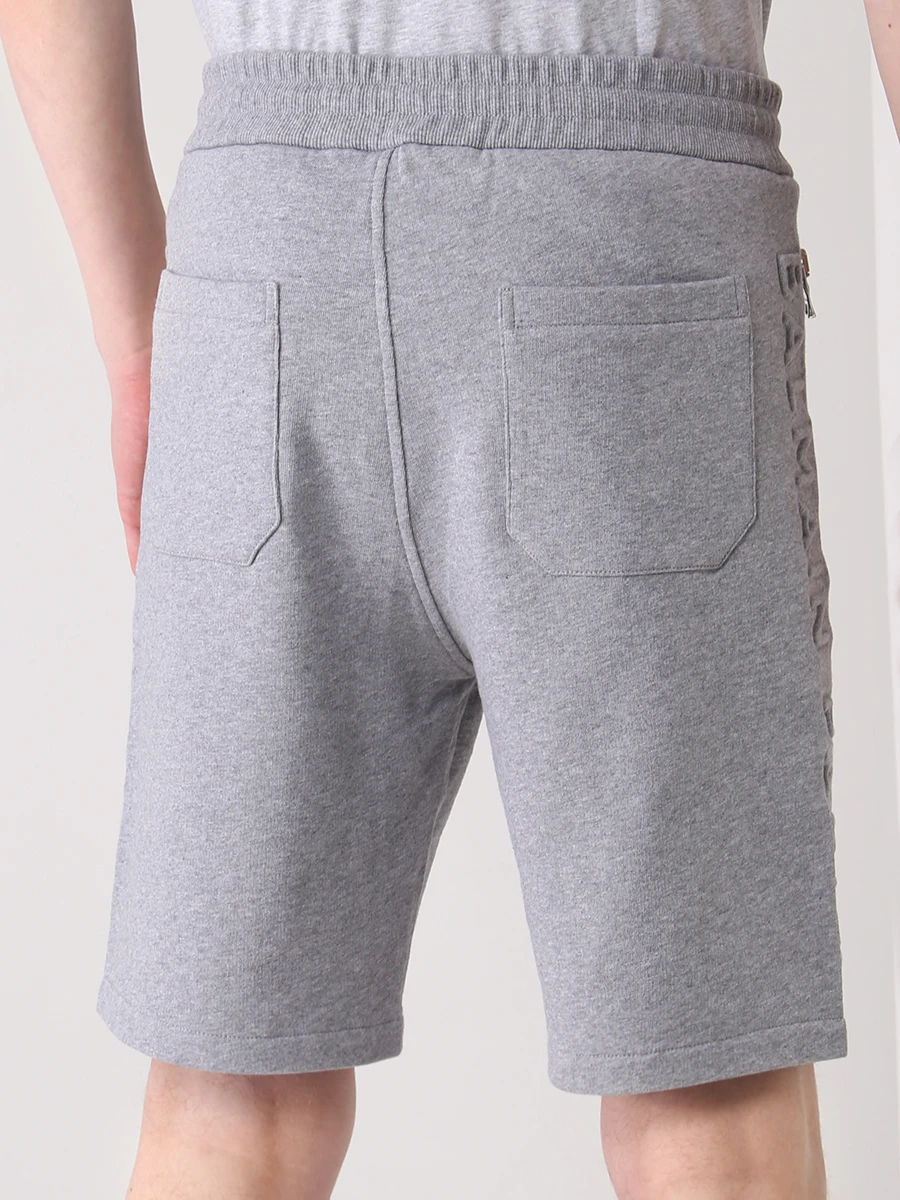 Шорты хлопковые BALMAIN XH10A000BB34 9UB Серый  Фото 3