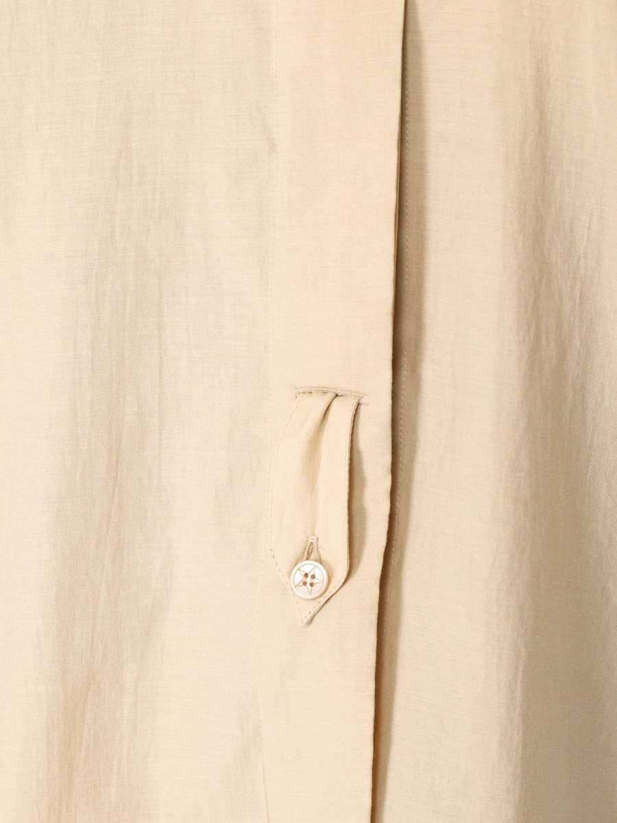 Блуза хлопковая LORENA ANTONIAZZI E2236CA28A/3906/124, размер 42, цвет бежевый E2236CA28A/3906/124 - фото 5