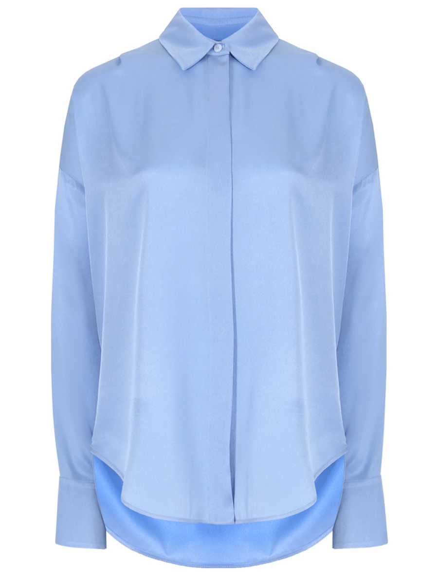 Блуза однотонная LORENA ANTONIAZZI E2235CA01A/3612/830, размер 46, цвет голубой E2235CA01A/3612/830 - фото 1