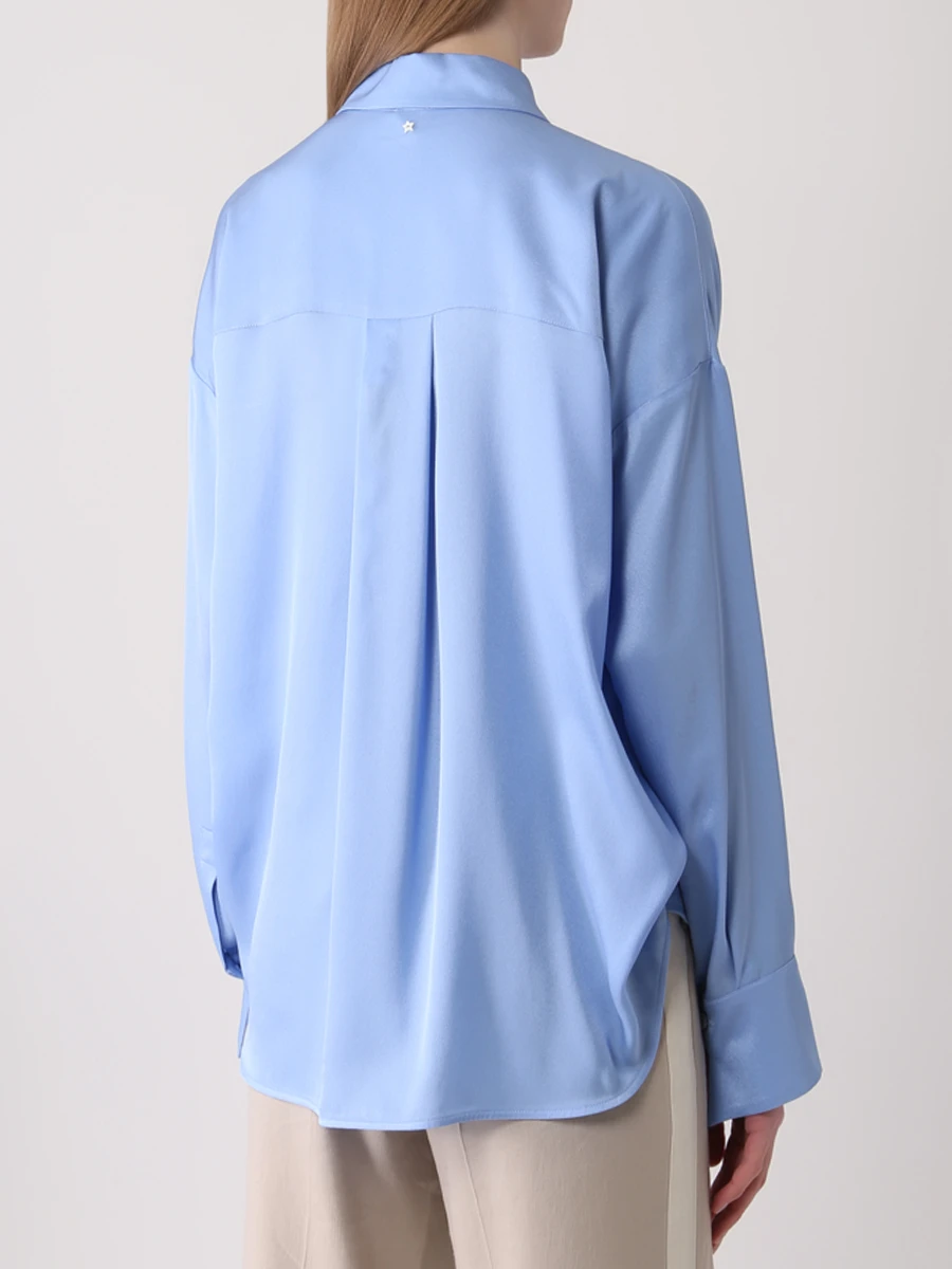 Блуза однотонная LORENA ANTONIAZZI E2235CA01A/3612/830, размер 46, цвет голубой E2235CA01A/3612/830 - фото 3