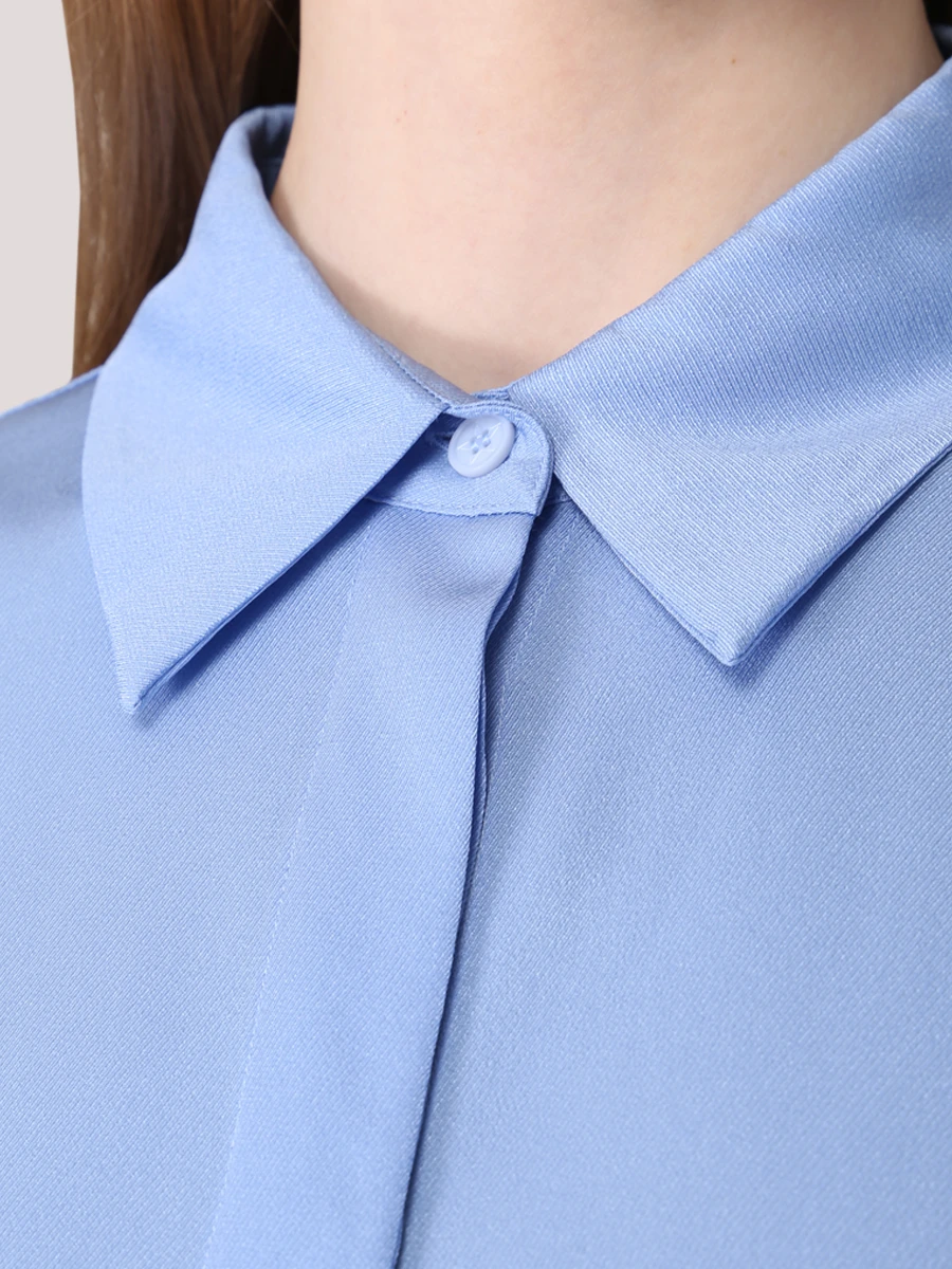 Блуза однотонная LORENA ANTONIAZZI E2235CA01A/3612/830, размер 46, цвет голубой E2235CA01A/3612/830 - фото 5