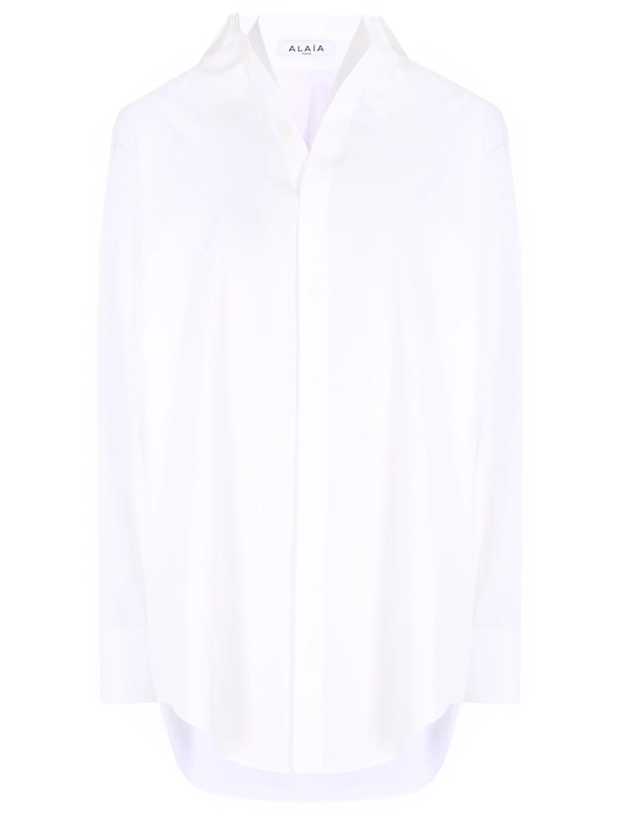 Рубашка хлопковая ALAIA AA9C08511T246 000, размер 40, цвет белый - фото 1