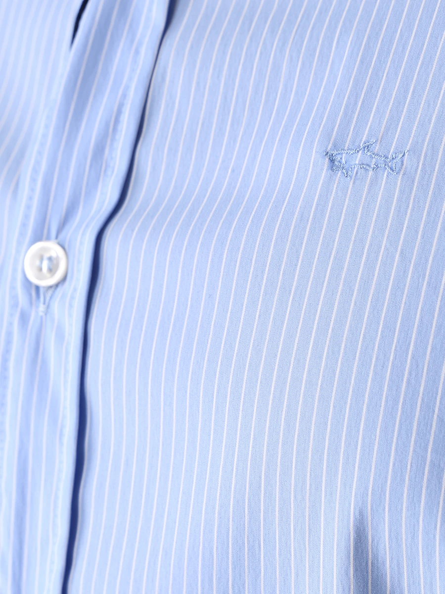 Рубашка Regular Fit хлопковая PAUL & SHARK 22413024J/009, размер 54, цвет голубой 22413024J/009 - фото 5