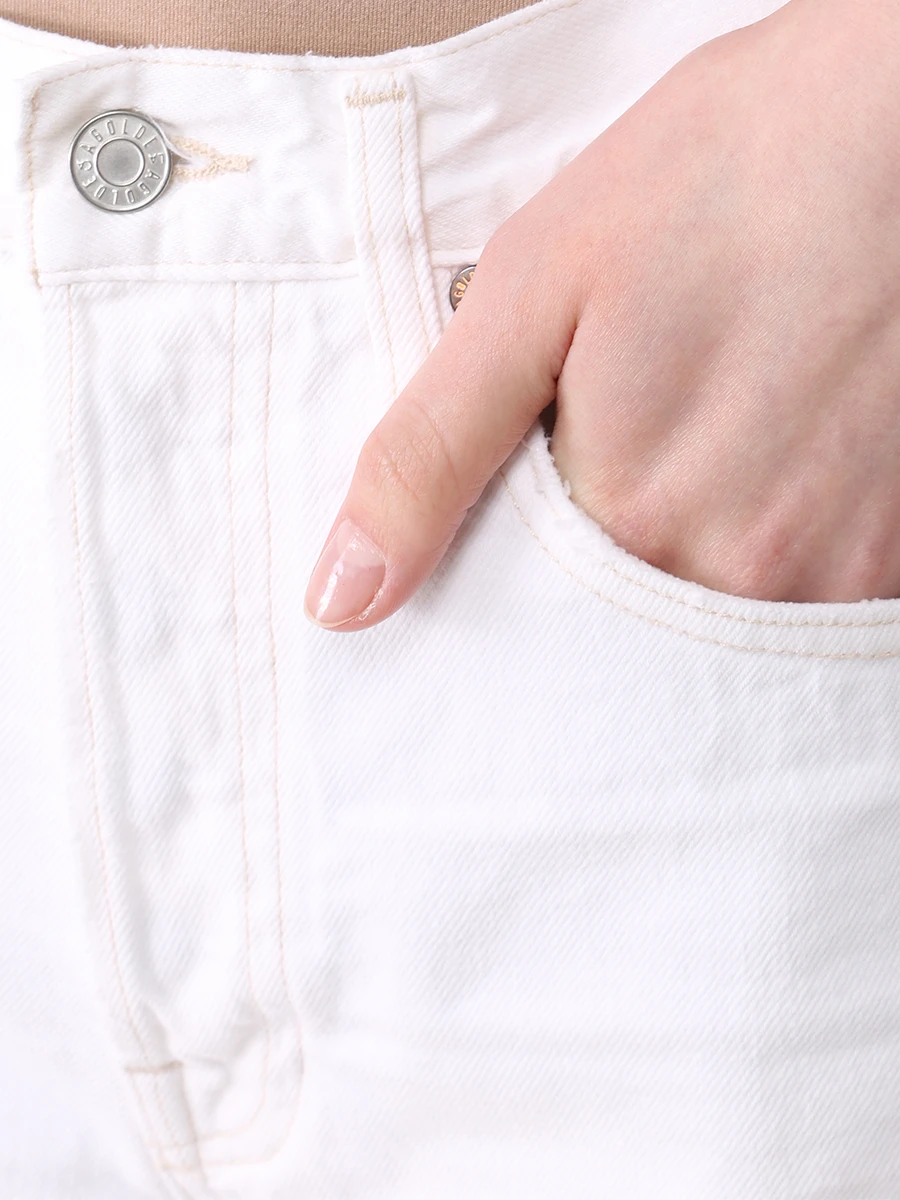Шорты джинсовые AGOLDE A9010-1183, размер 44, цвет белый - фото 5