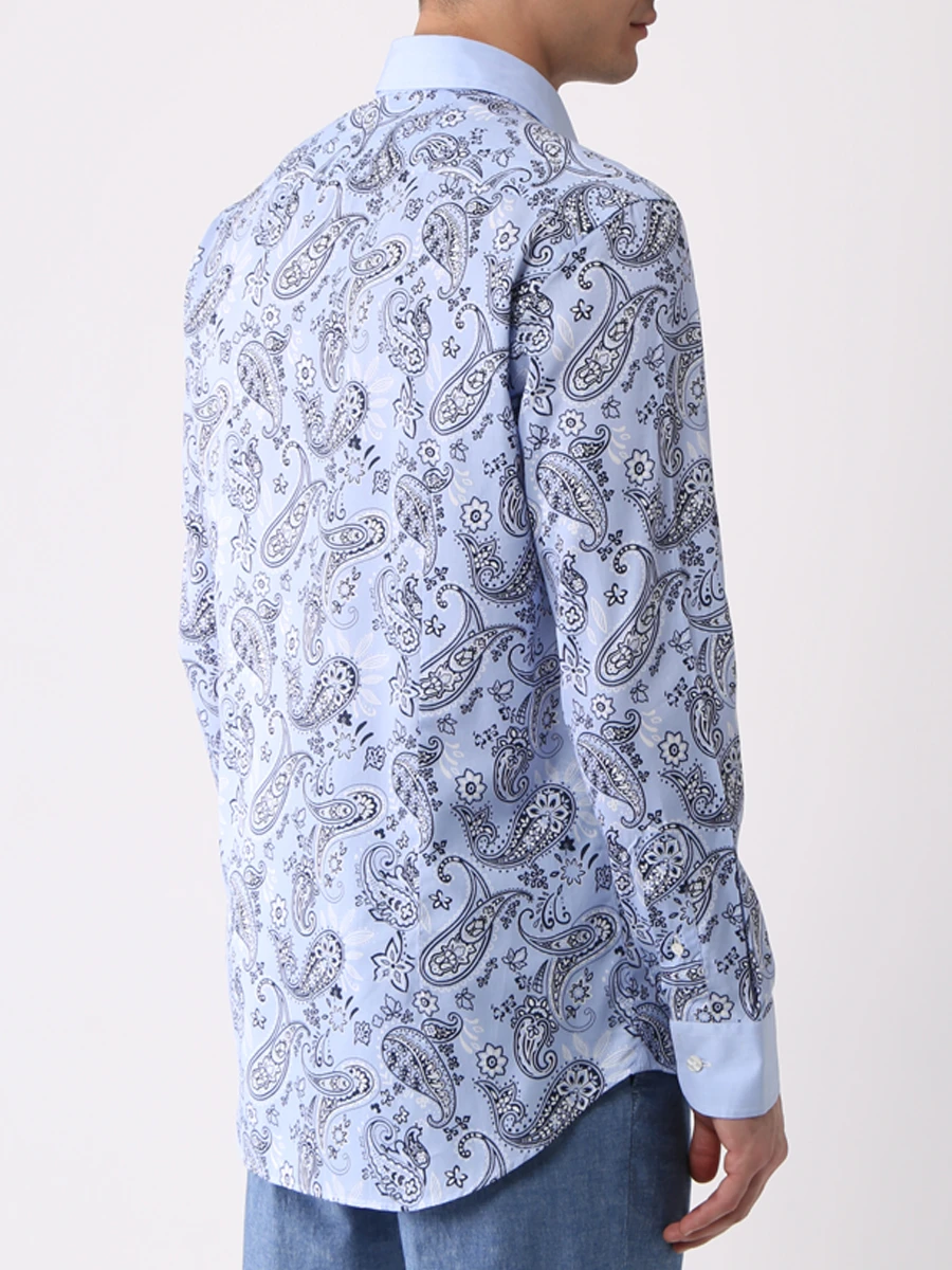 Рубашка Slim Fit хлопковая ETRO U12910/4726/250, размер 54, цвет голубой U12910/4726/250 - фото 3