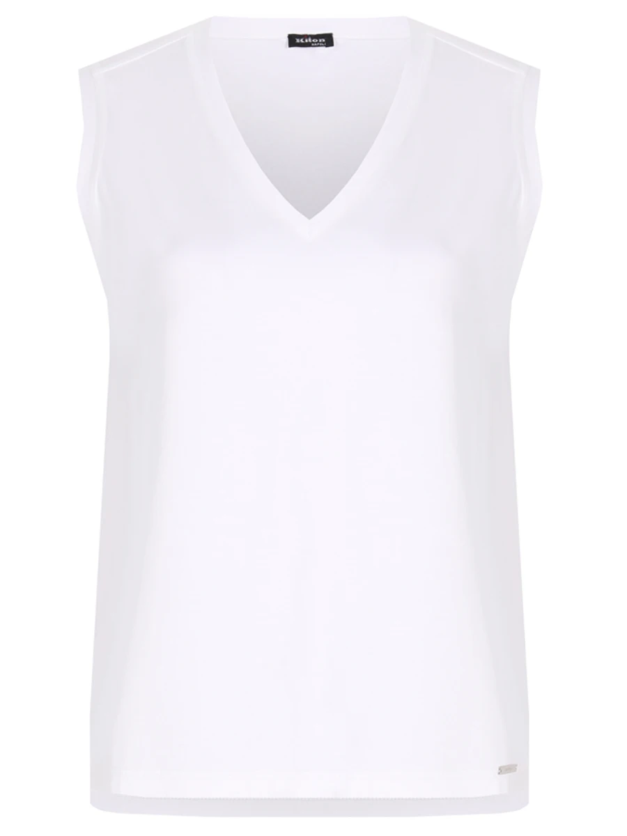 Топ хлопковый KITON D53444H0805101004 Белый 