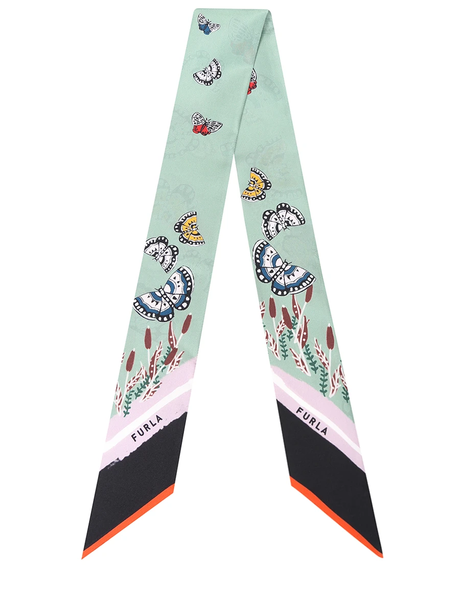 

Шарф шелковый с принтом, Зеленый, WT00022BX07601177S4401UNI