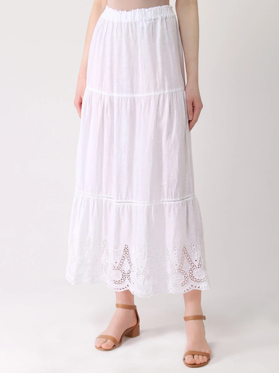 

Юбка льняная, Белый, VOW595Y000B317000 050