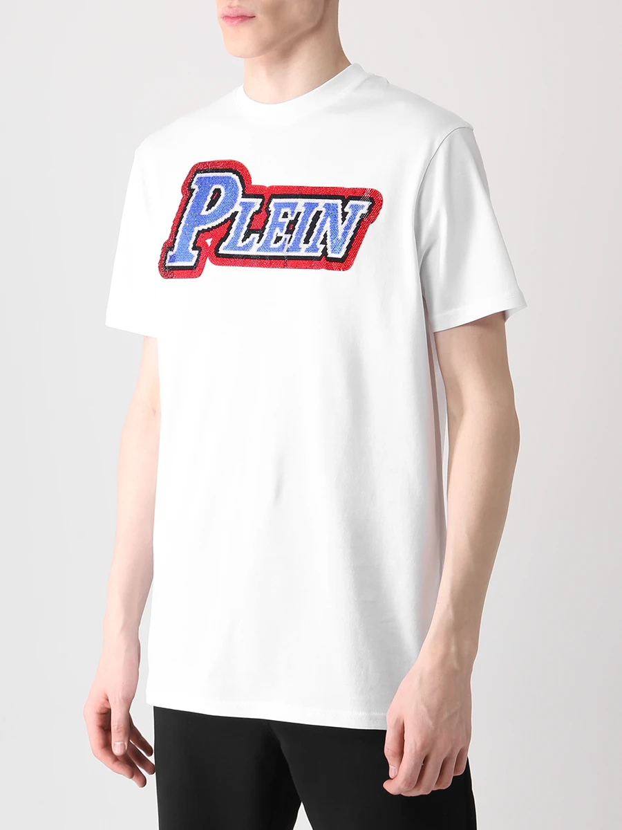 Футболка хлопковая PHILIPP PLEIN UTK0178/01 Белый  Фото 4