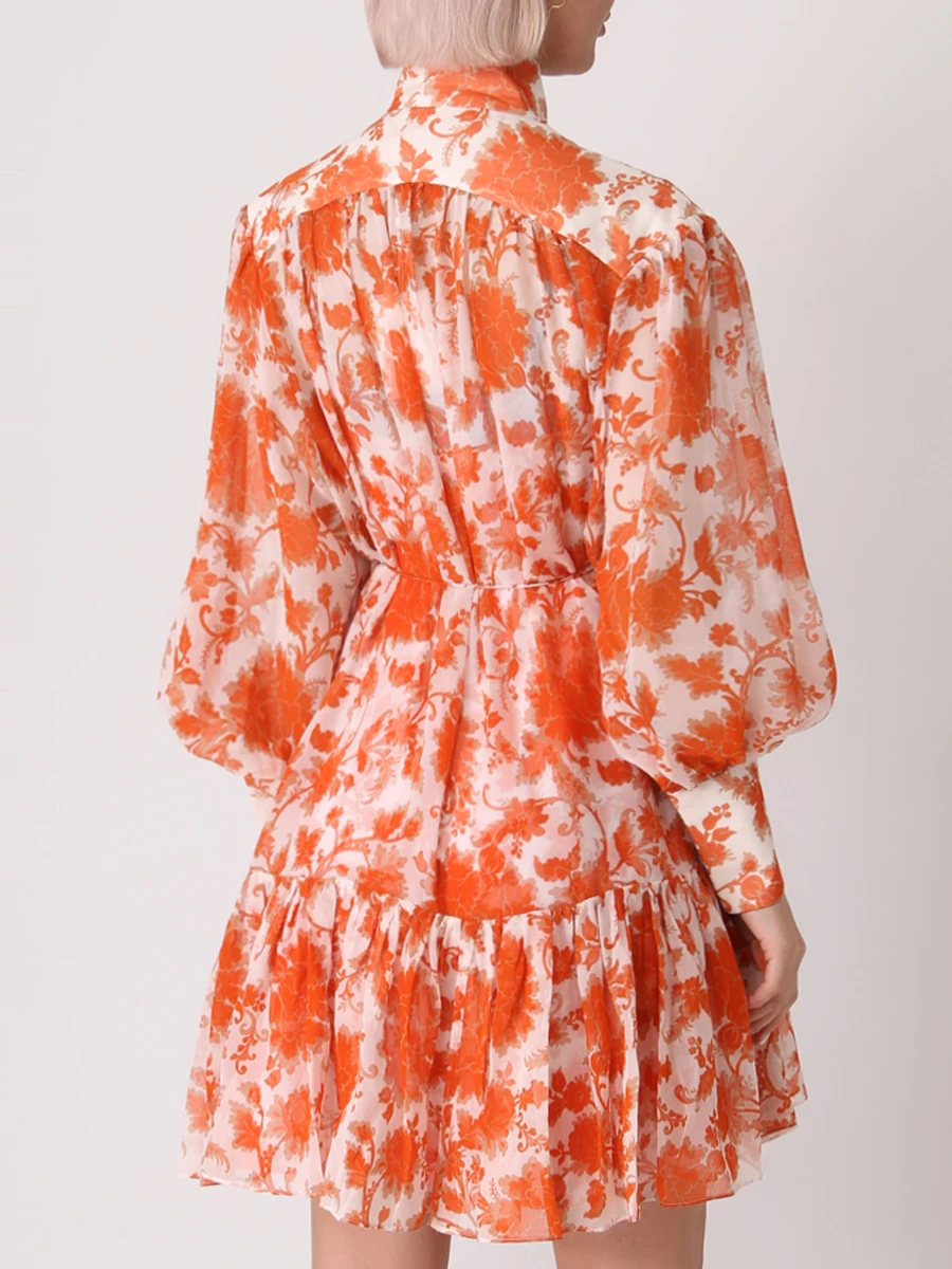 Платье с принтом ZIMMERMANN 3384DPOS/ORTNFL, размер 40, цвет оранжевый 3384DPOS/ORTNFL - фото 3
