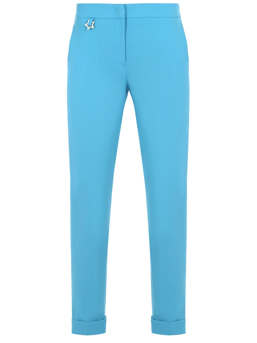 Брюки шерстяные LORENA ANTONIAZZI E2210PA14A/3180/535 Бирюзовый 