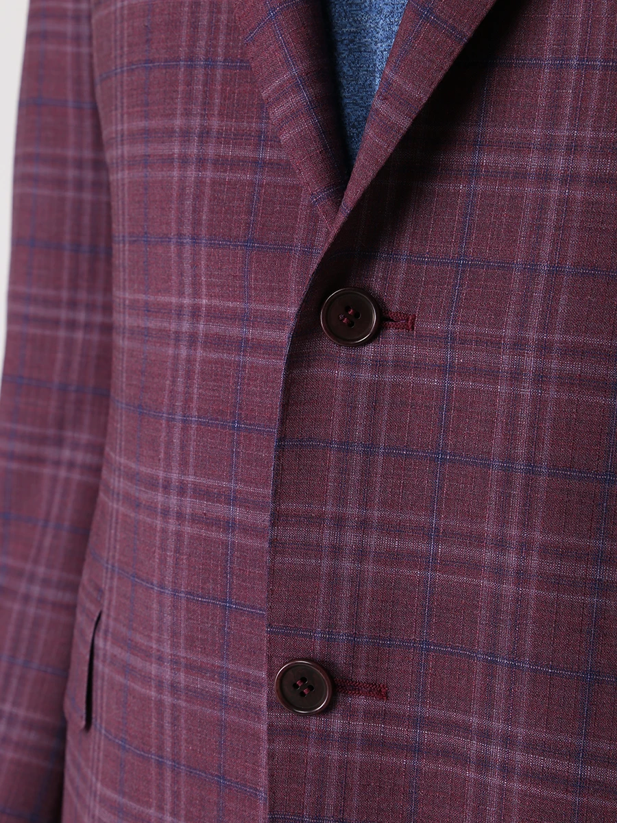 Пиджак шерстяной CANALI CF01423/904/11220 Бордовый  Фото 5