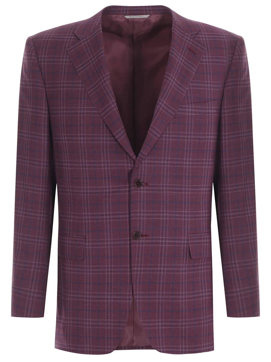 Пиджак шерстяной CANALI CF01423/904/11220 Бордовый 
