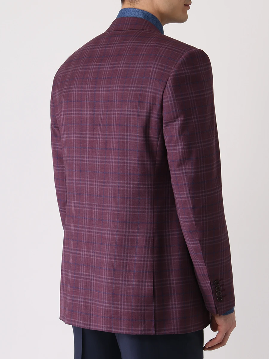 Пиджак шерстяной CANALI CF01423/904/11220 Бордовый  Фото 3