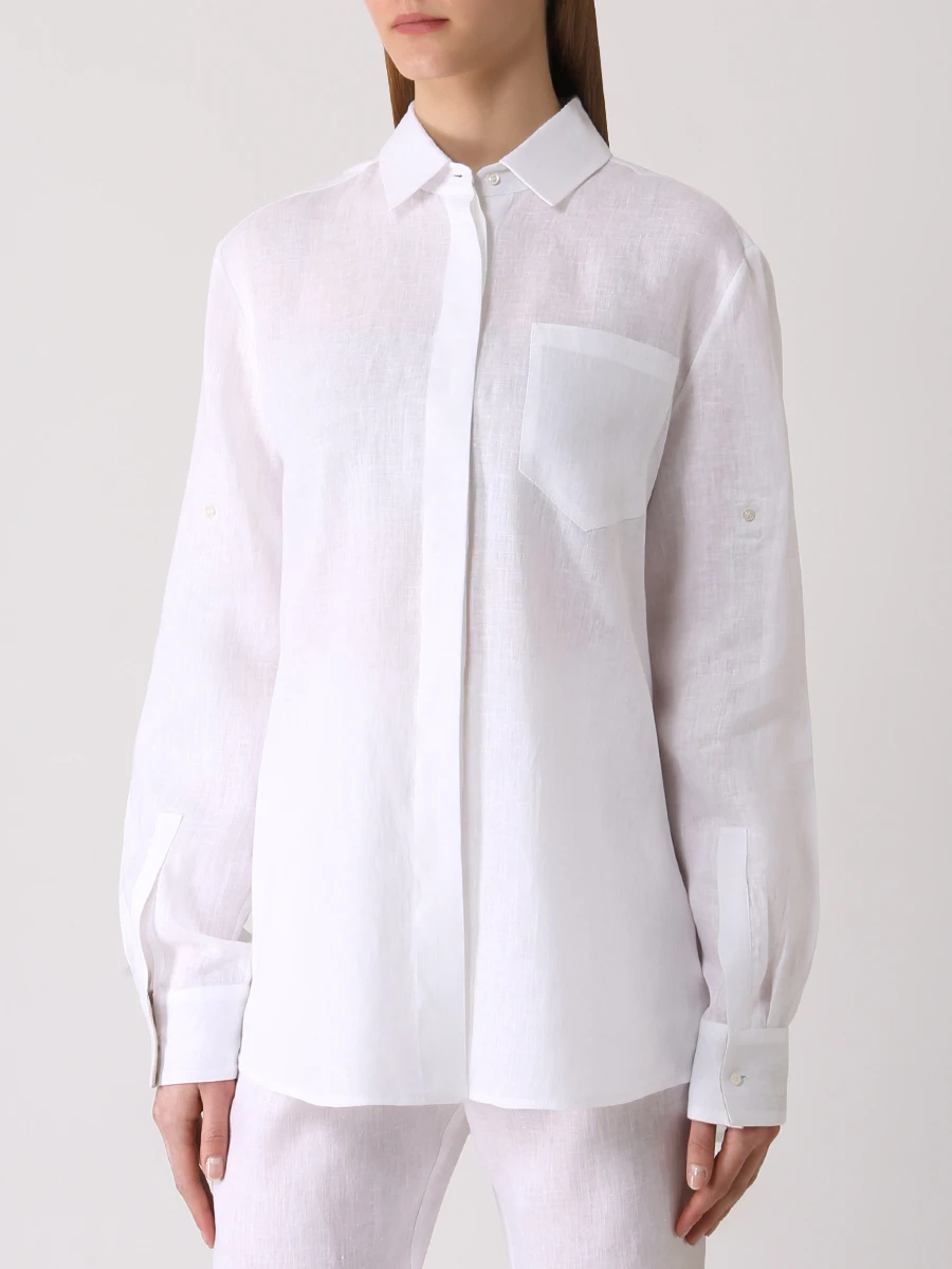 Костюм льняной HOLY CAFTAN COSMA 1203/PANAMA 4602 Белый  Фото 4