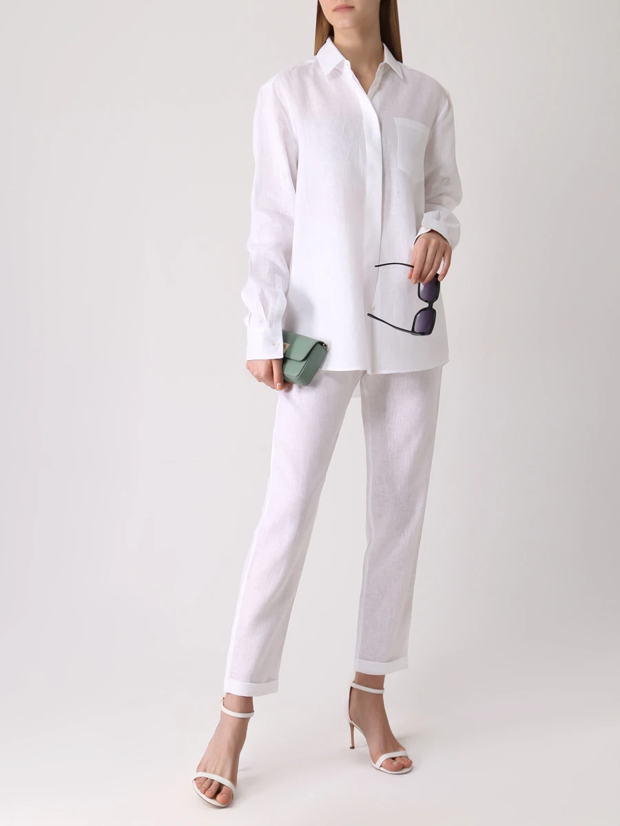 Костюм льняной HOLY CAFTAN COSMA 1203/PANAMA 4602 Белый  Фото 2