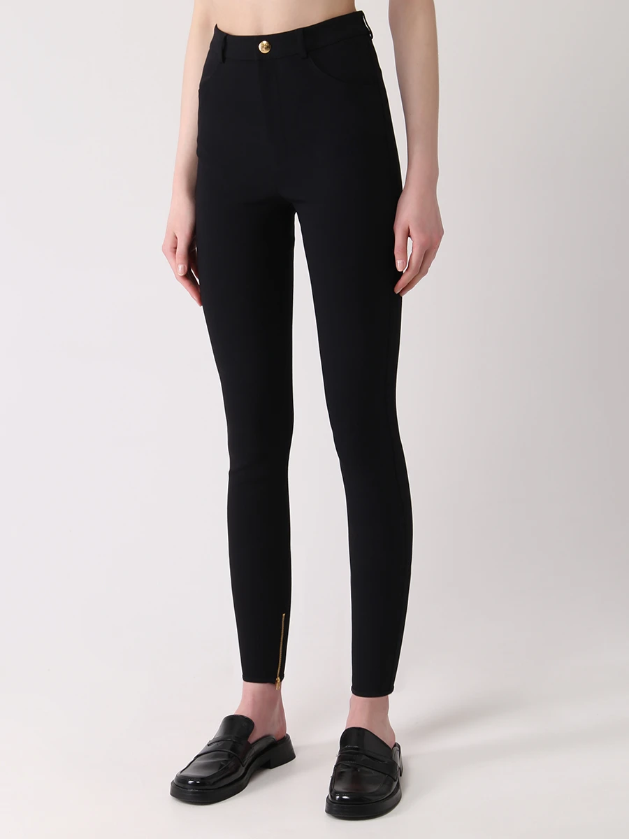 Брюки укороченные CELINE 2P584958P.38NO Черный  Фото 4