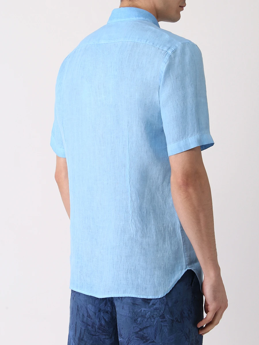 Рубашка Regular Fit льняная 120% LINO VOM19FZ0000115S00/VS29, размер 48, цвет голубой VOM19FZ0000115S00/VS29 - фото 3