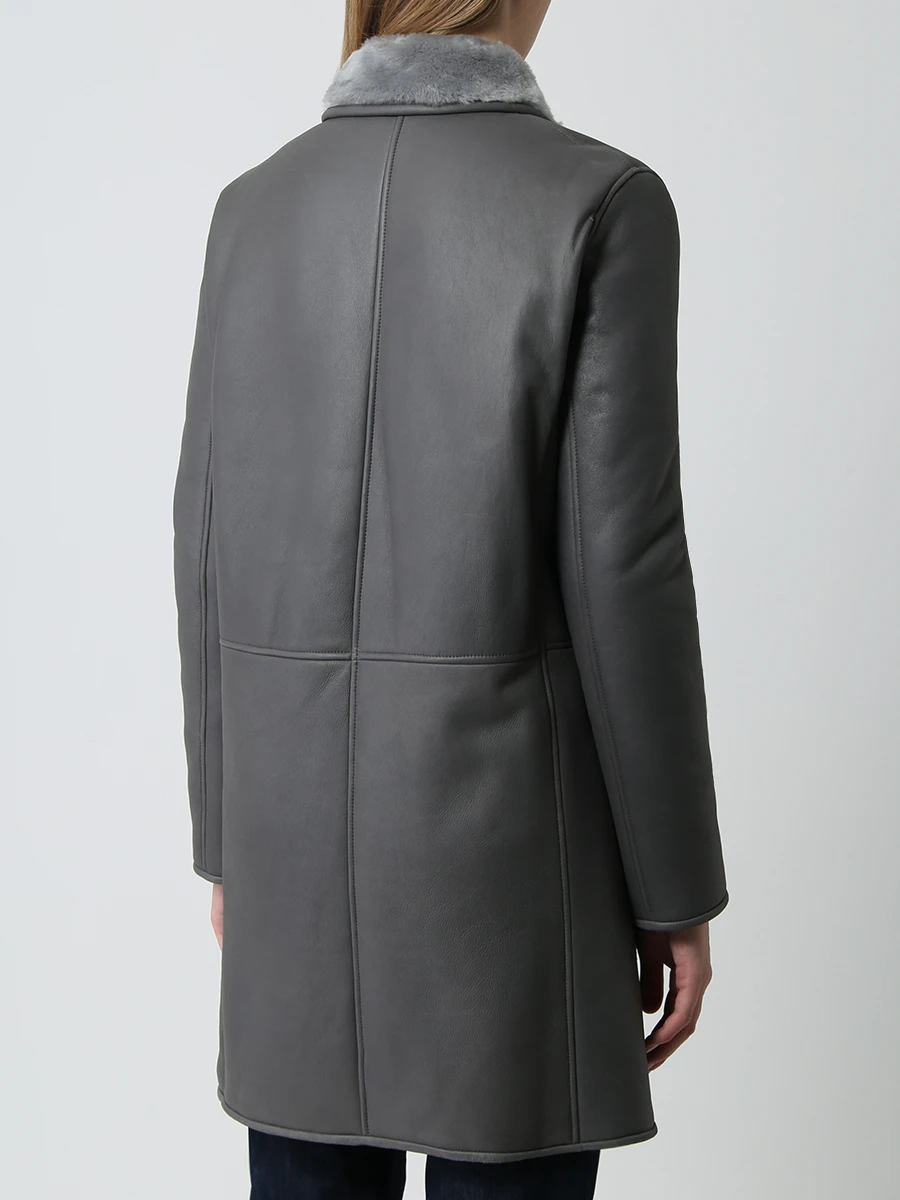 Двусторонняя дубленка CELINE 28I63344C 08GC Серый  Фото 6