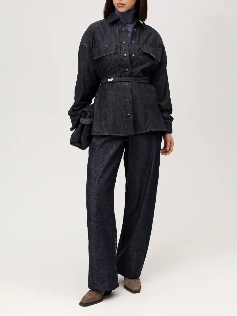 Водолазка кашемировая BRUNELLO CUCINELLI M12143813 C9163 Синий  Фото 2