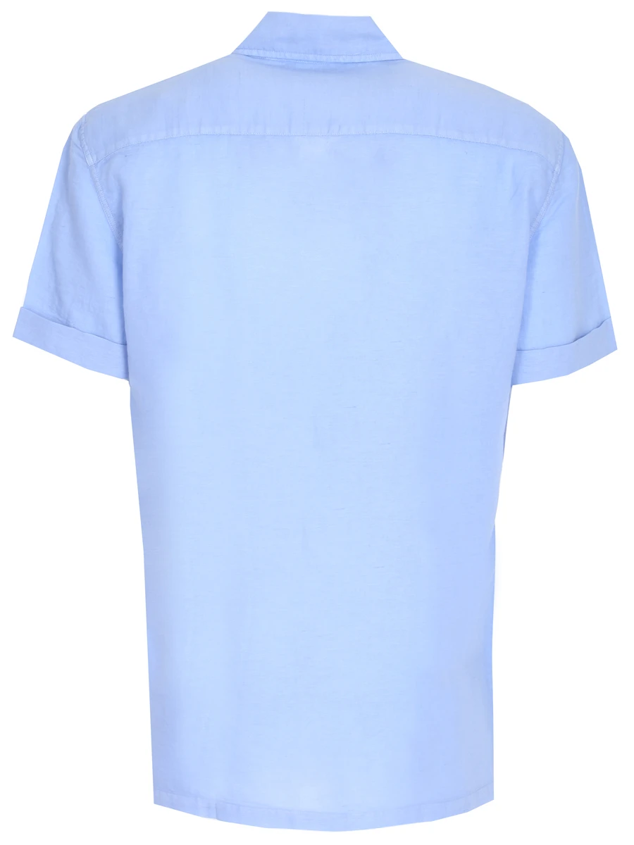 Льняная рубашка BRUNELLO CUCINELLI MD6984068 C6048, размер 52, цвет синий - фото 2