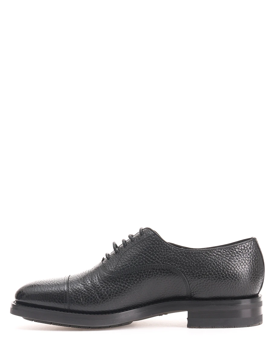 Кожаные туфли-оксфорды с мехом SANTONI MCKE15726 N01, размер 41, цвет черный - фото 3